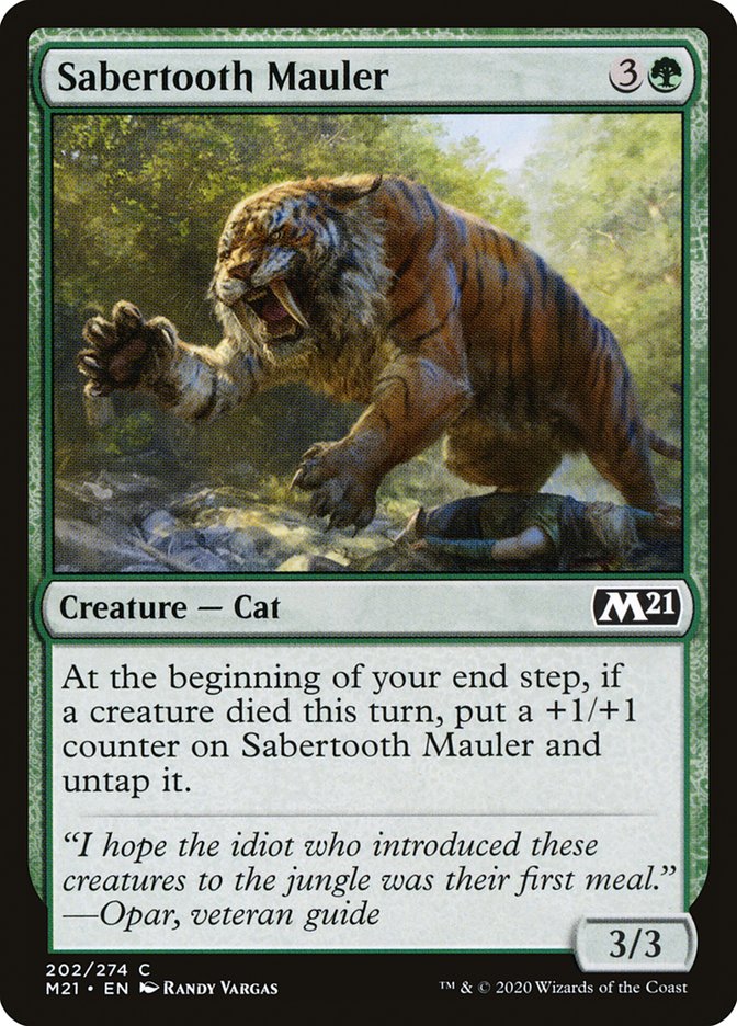 Sabertooth Mauler [Core Set 2021] | Card Citadel