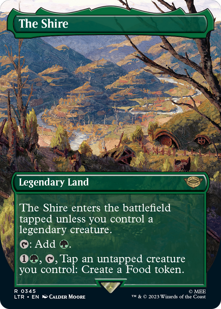 The Shire (Borderless Alternate Art) [The Lord of the Rings: Tales of Middle-Earth] | Card Citadel