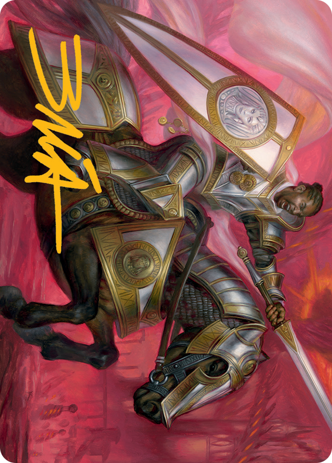 Sigiled Sentinel Art Card (Gold-Stamped Signature) [March of the Machine Art Series] | Card Citadel