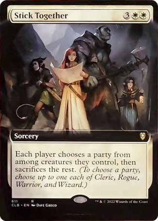Stick Together (Extended Art) [Commander Legends: Battle for Baldur's Gate] | Card Citadel