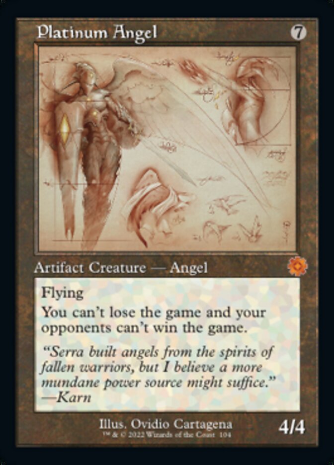 Platinum Angel (Retro Schematic) [The Brothers' War Retro Artifacts] | Card Citadel