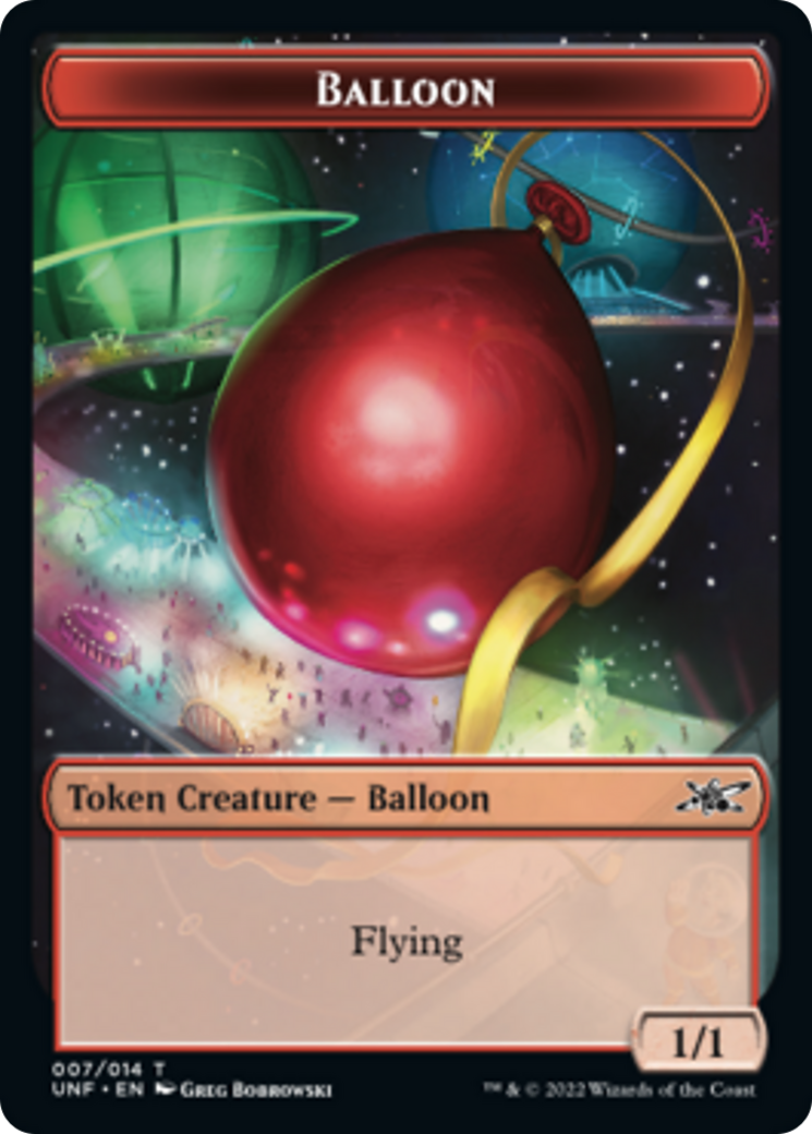 Zombie Employee // Balloon Double-sided Token [Unfinity Tokens] | Card Citadel