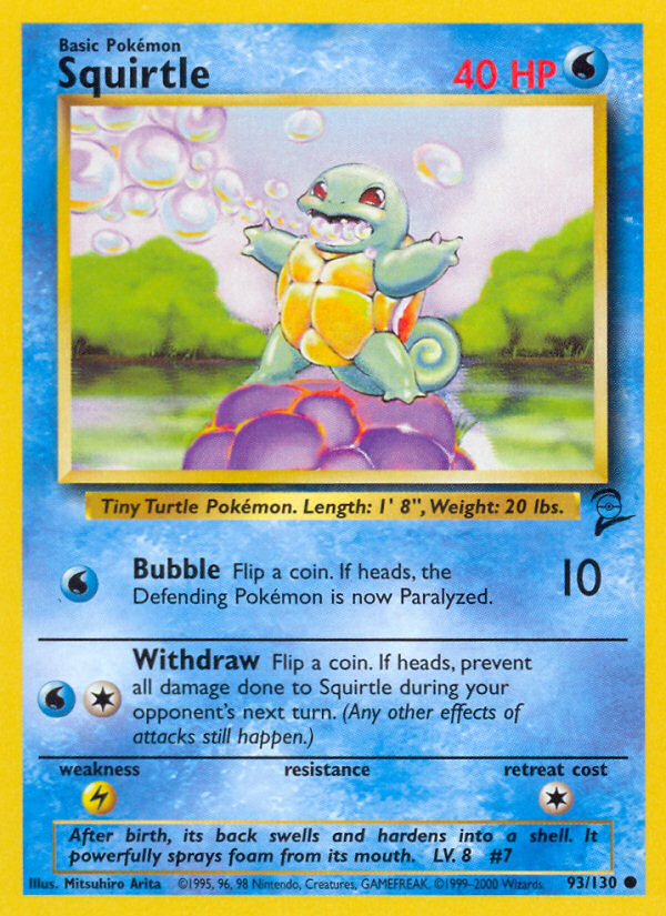 Squirtle (93/130) [Base Set 2] | Card Citadel