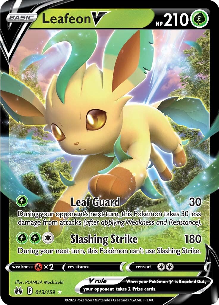 Leafeon V (013/159) [Sword & Shield: Crown Zenith] | Card Citadel