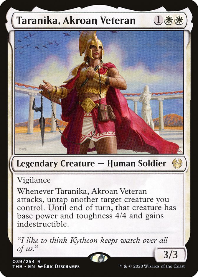 Taranika, Akroan Veteran [Theros Beyond Death] | Card Citadel