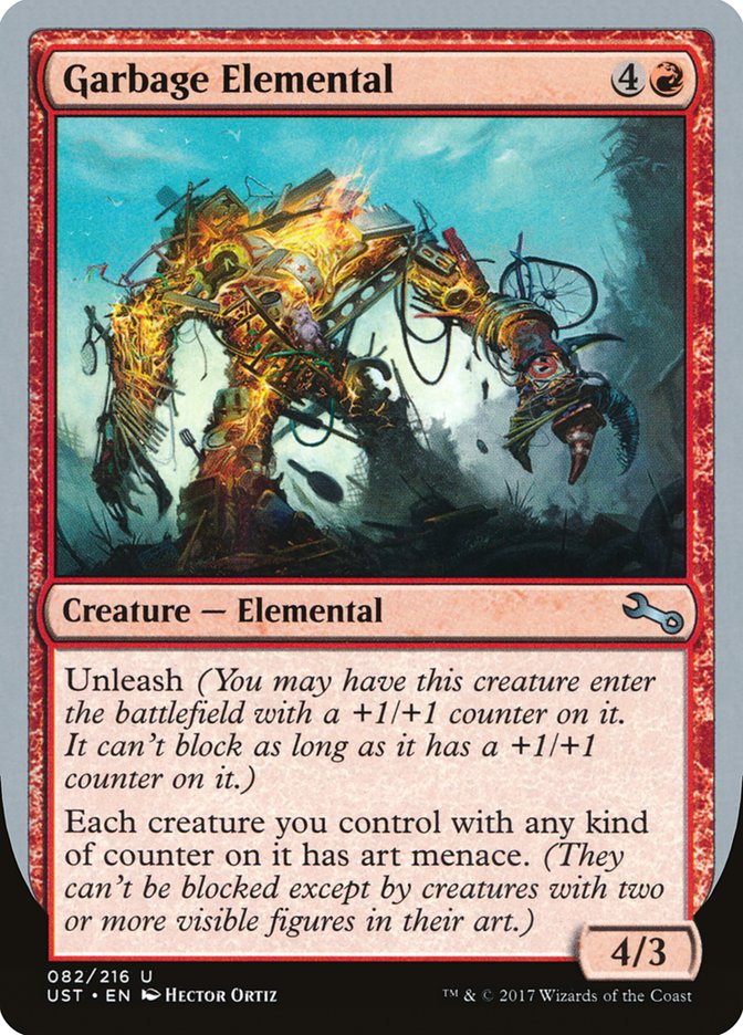 Garbage Elemental (4/3 Creature) [Unstable] | Card Citadel