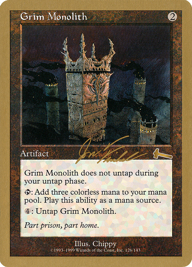 Grim Monolith (Jon Finkel) [World Championship Decks 2000] | Card Citadel