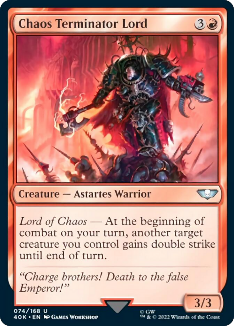 Chaos Terminator Lord [Universes Beyond: Warhammer 40,000] | Card Citadel