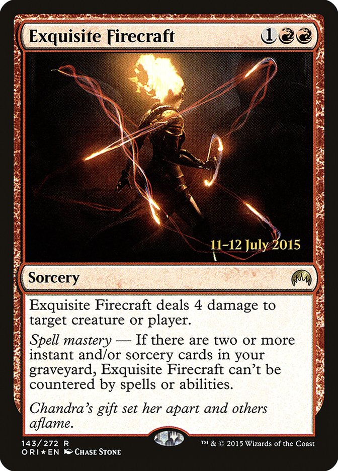 Exquisite Firecraft [Magic Origins Promos] | Card Citadel