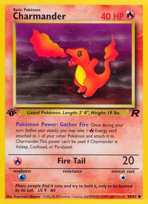 Charmander (50/82) [Team Rocket 1st Edition] | Card Citadel