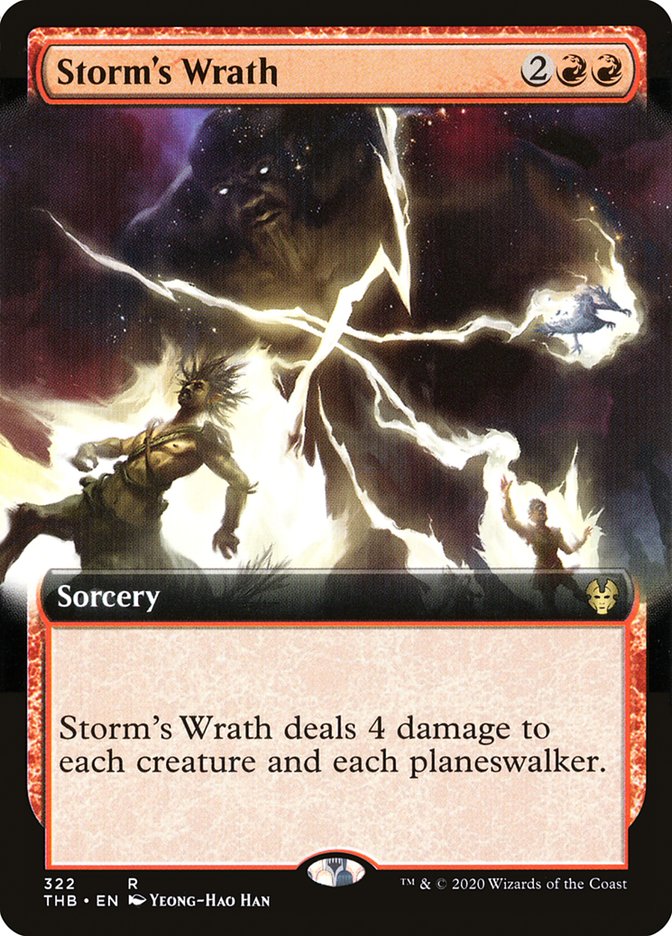 Storm's Wrath (Extended Art) [Theros Beyond Death] | Card Citadel