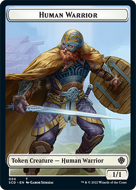 Insect // Human Warrior Double-Sided Token [Starter Commander Decks] | Card Citadel