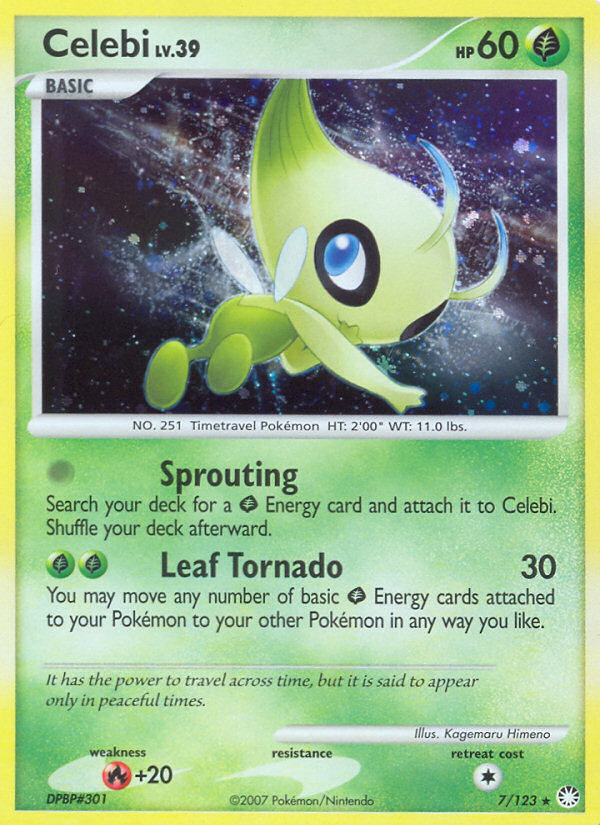 Celebi (7/123) [Diamond & Pearl: Mysterious Treasures] | Card Citadel