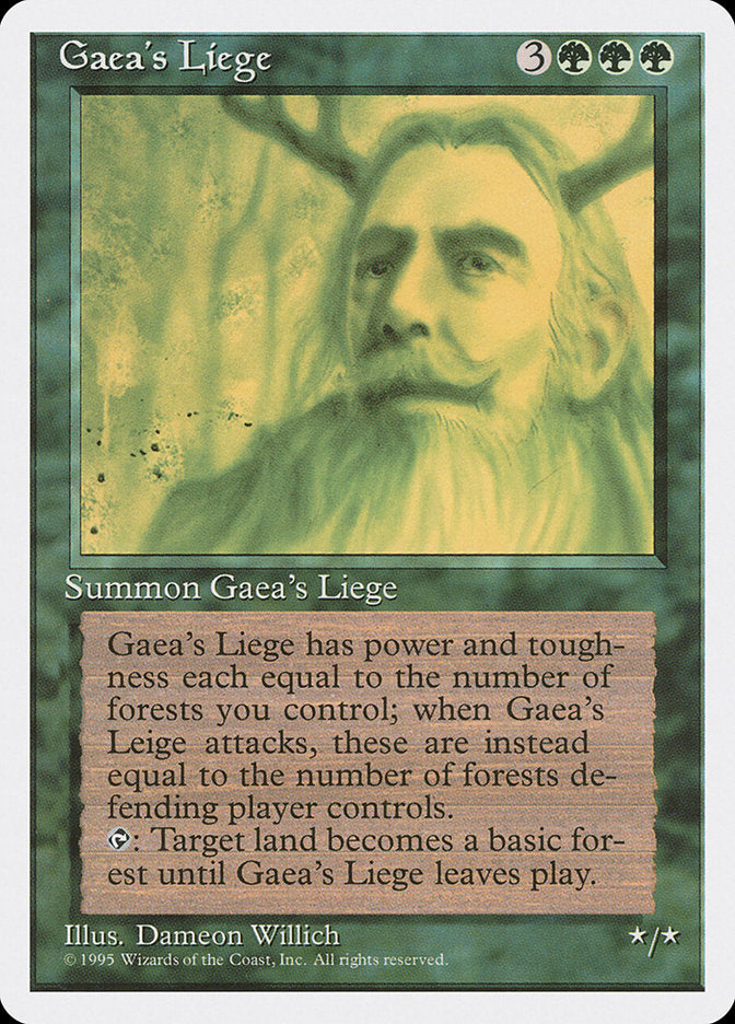 Gaea's Liege [Fourth Edition] | Card Citadel