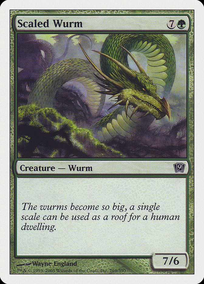 Scaled Wurm [Ninth Edition] | Card Citadel