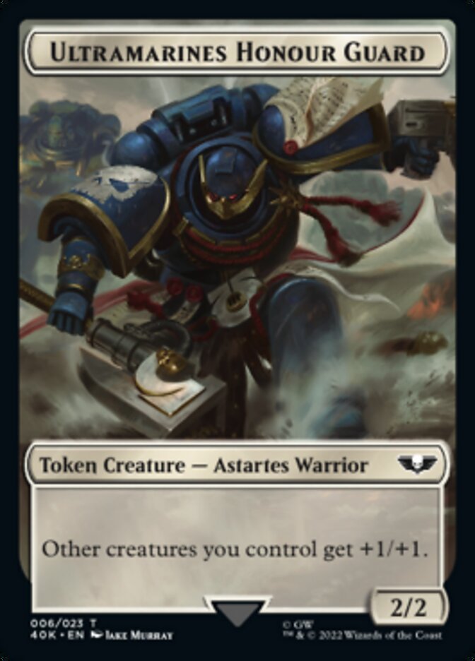 Soldier (003) // Ultramarines Honour Guard Double-sided Token [Universes Beyond: Warhammer 40,000 Tokens] | Card Citadel