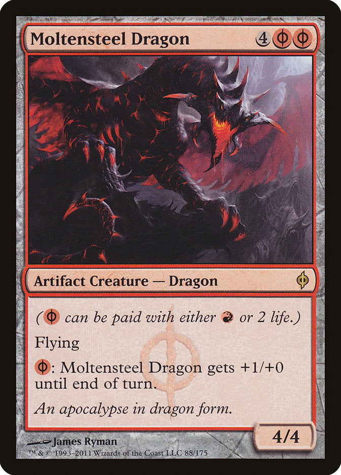 Moltensteel Dragon [New Phyrexia] | Card Citadel