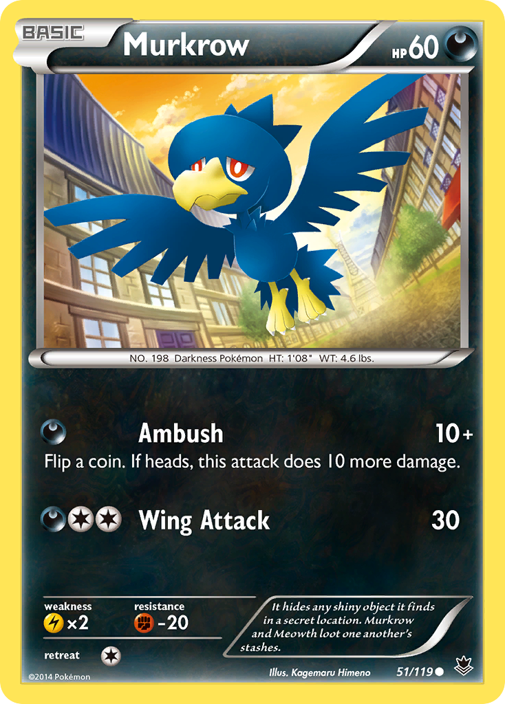 Murkrow (51/119) [XY: Phantom Forces] | Card Citadel