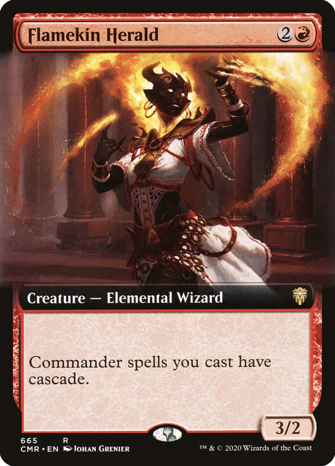 Flamekin Herald (Extended Art) [Commander Legends] | Card Citadel