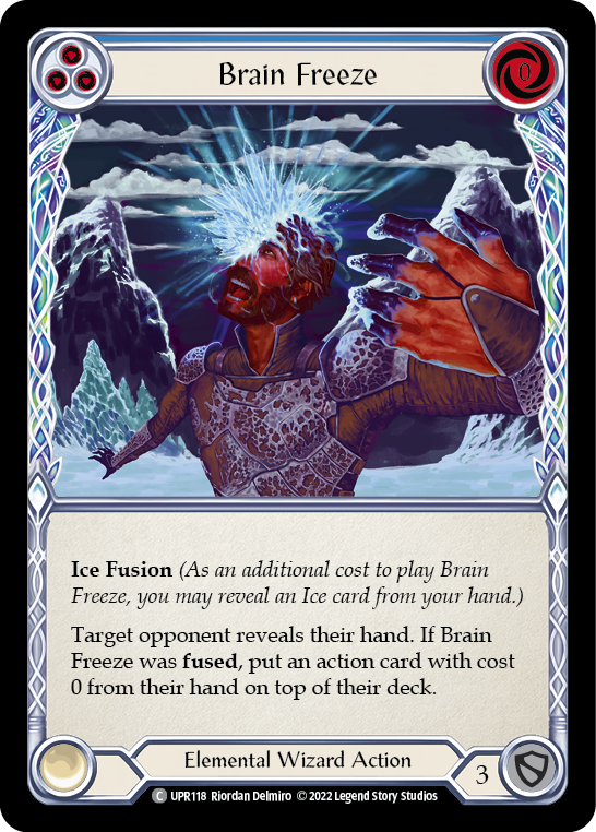 Brain Freeze (Blue) [UPR118] (Uprising) | Card Citadel