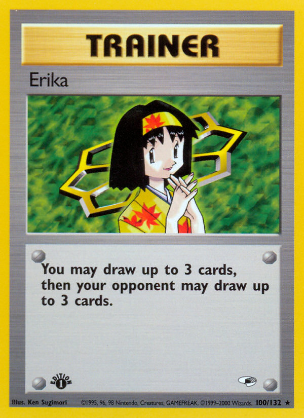 Erika (100/132) [Gym Heroes 1st Edition] | Card Citadel