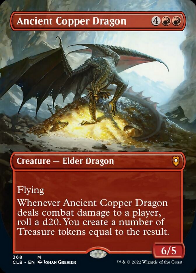 Ancient Copper Dragon (Borderless Alternate Art) [Commander Legends: Battle for Baldur's Gate] | Card Citadel