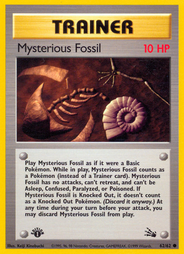 Mysterious Fossil (62/62) [Fossil 1st Edition] | Card Citadel