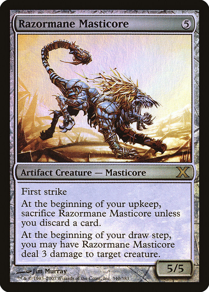 Razormane Masticore (Premium Foil) [Tenth Edition] | Card Citadel