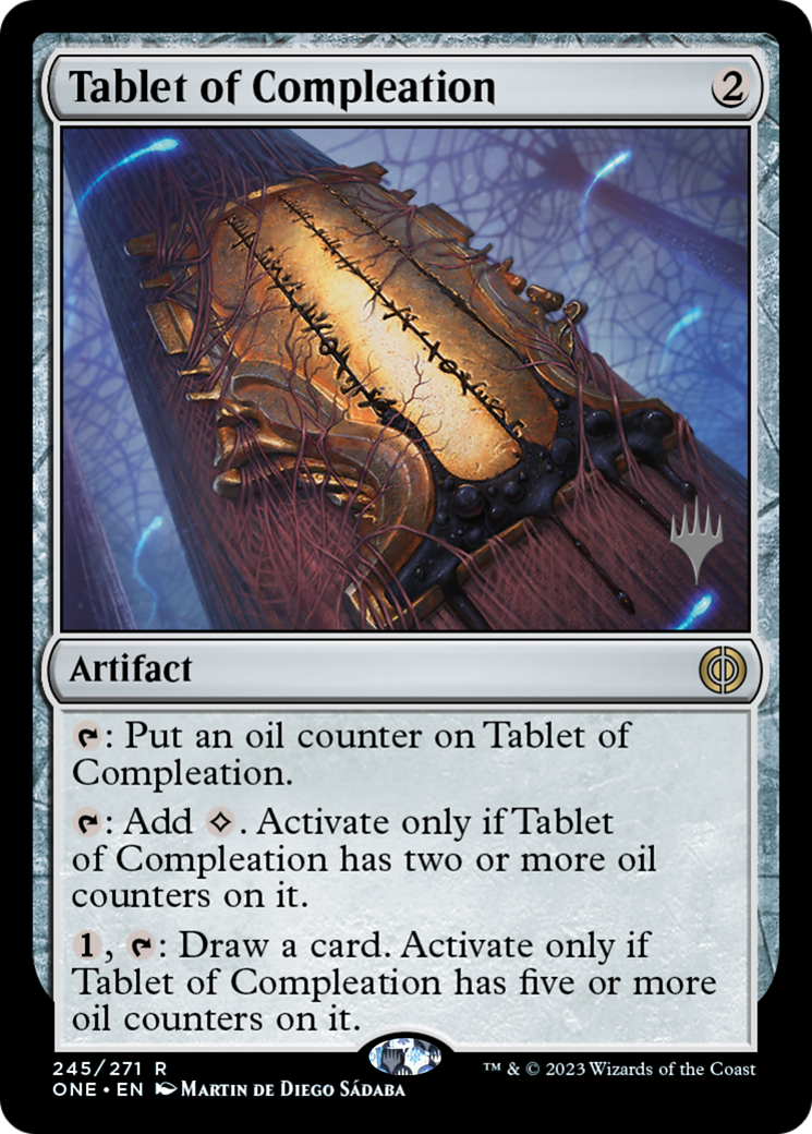 Tablet of Compleation (Promo Pack) [Phyrexia: All Will Be One Promos] | Card Citadel