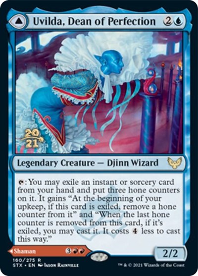 Uvilda, Dean of Perfection // Nassari, Dean of Expression [Strixhaven: School of Mages Prerelease Promos] | Card Citadel