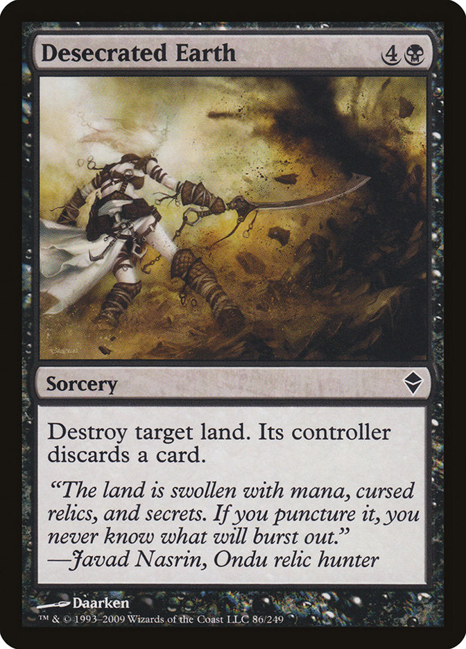 Desecrated Earth [Zendikar] | Card Citadel