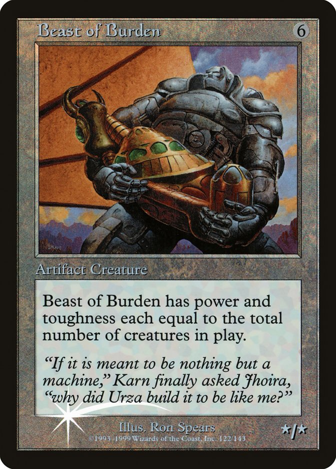 Beast of Burden (Misprinted) [Urza's Legacy Promos] | Card Citadel