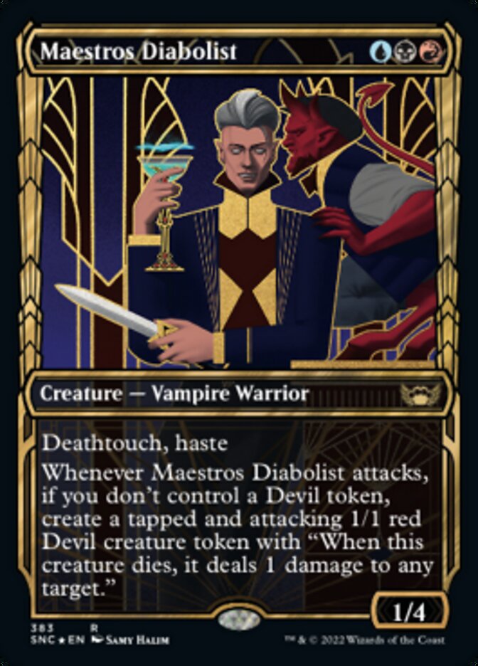 Maestros Diabolist (Showcase Golden Age Gilded Foil) [Streets of New Capenna] | Card Citadel