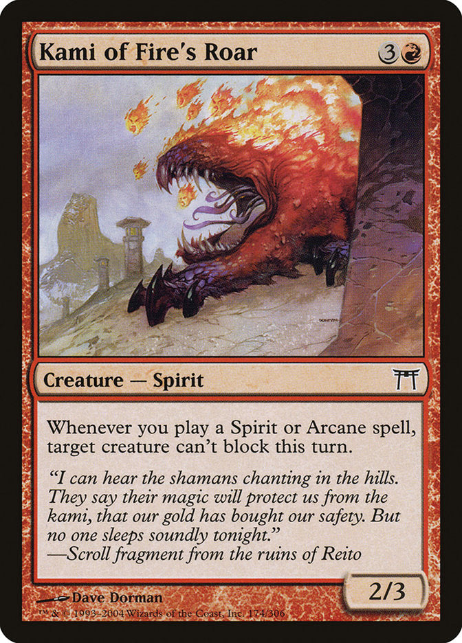 Kami of Fire's Roar [Champions of Kamigawa] | Card Citadel
