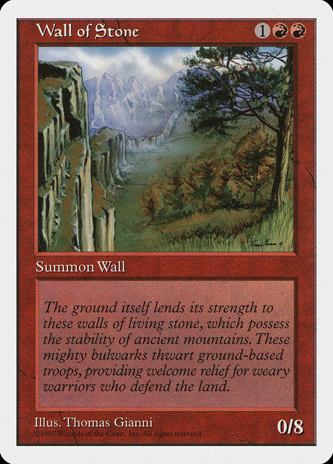 Wall of Stone [Fifth Edition] | Card Citadel