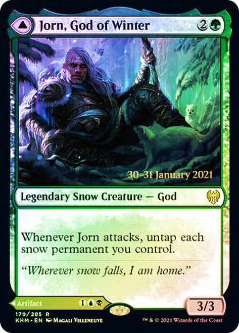 Jorn, God of Winter // Kaldring, the Rimestaff   [Kaldheim Prerelease Promos] | Card Citadel