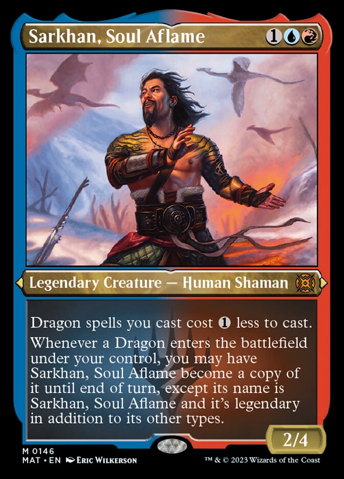 Sarkhan, Soul Aflame (Foil Etched) [March of the Machine: The Aftermath] | Card Citadel