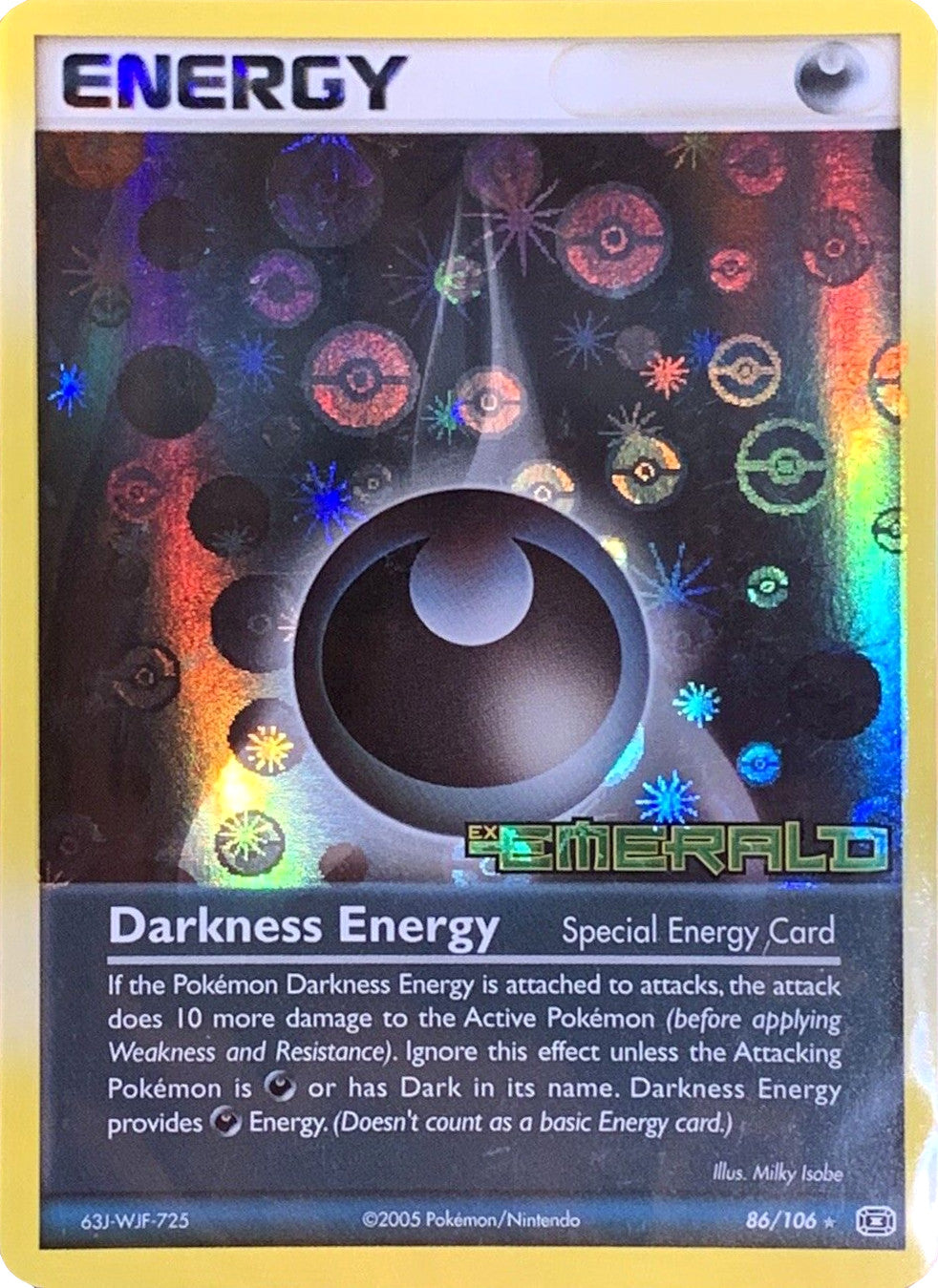 Darkness Energy (86/106) (Stamped) [EX: Emerald] | Card Citadel