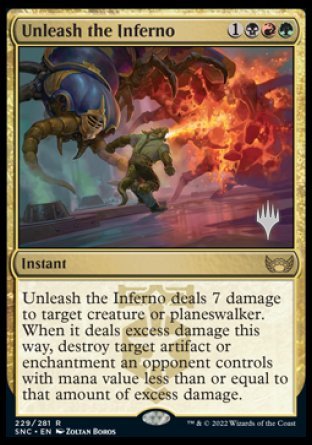 Unleash the Inferno (Promo Pack) [Streets of New Capenna Promos] | Card Citadel