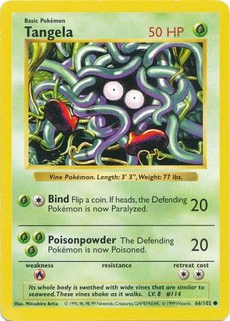 Tangela (66/102) [Base Set Shadowless Unlimited] | Card Citadel
