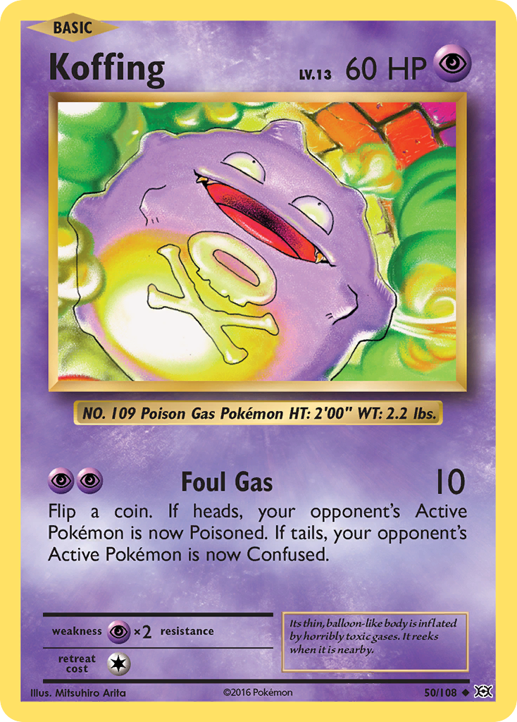 Koffing (50/108) [XY: Evolutions] | Card Citadel