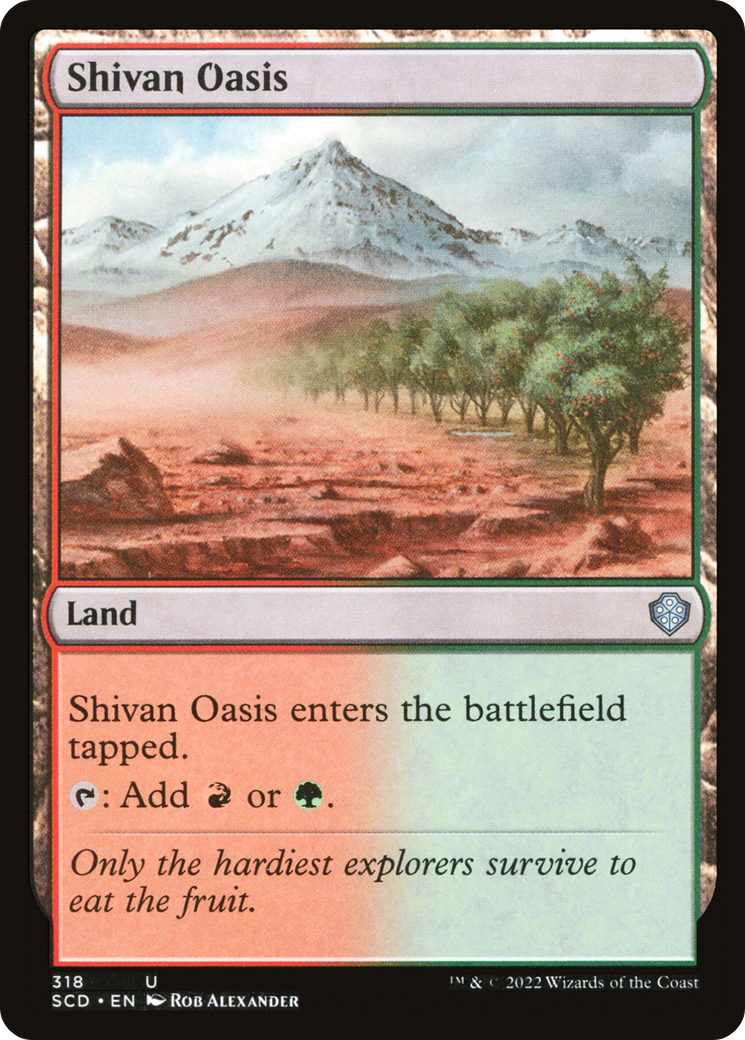 Shivan Oasis [Starter Commander Decks] | Card Citadel