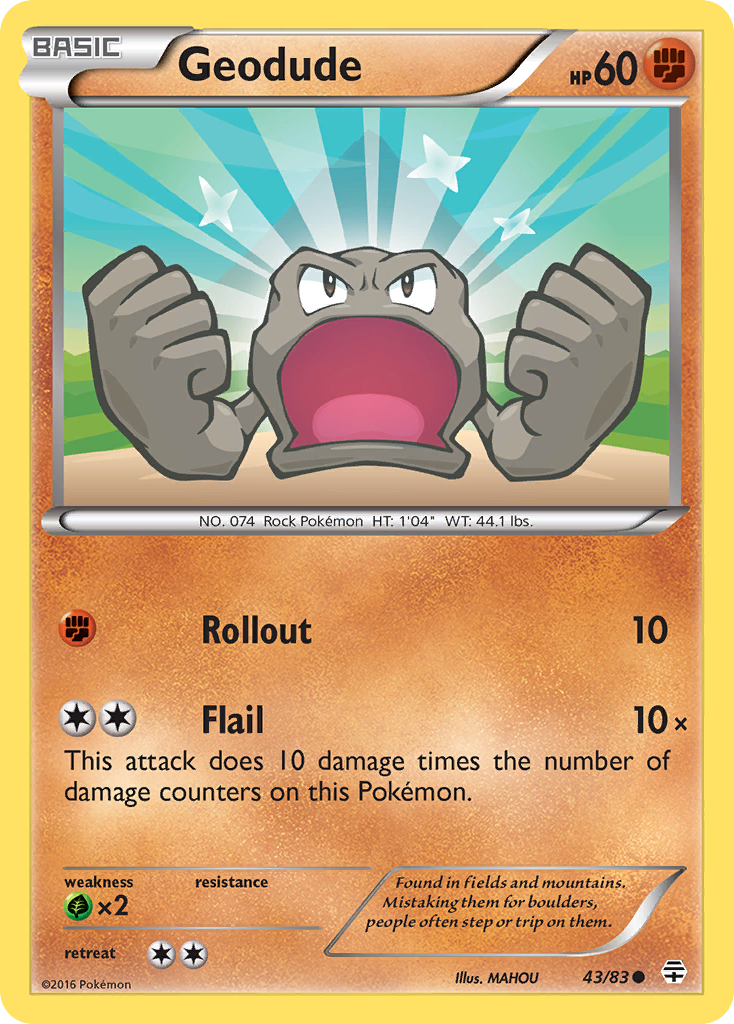 Geodude (43/83) [XY: Generations] | Card Citadel