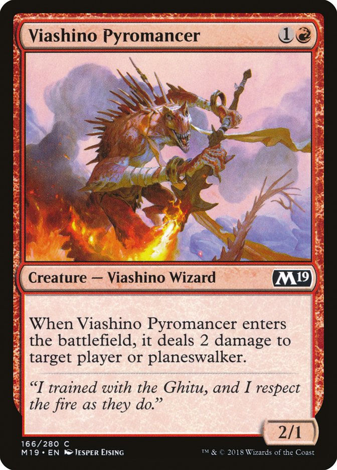 Viashino Pyromancer [Core Set 2019] | Card Citadel