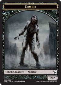 Zombie // Shapeshifter Double-sided Token [Commander 2018 Tokens] | Card Citadel