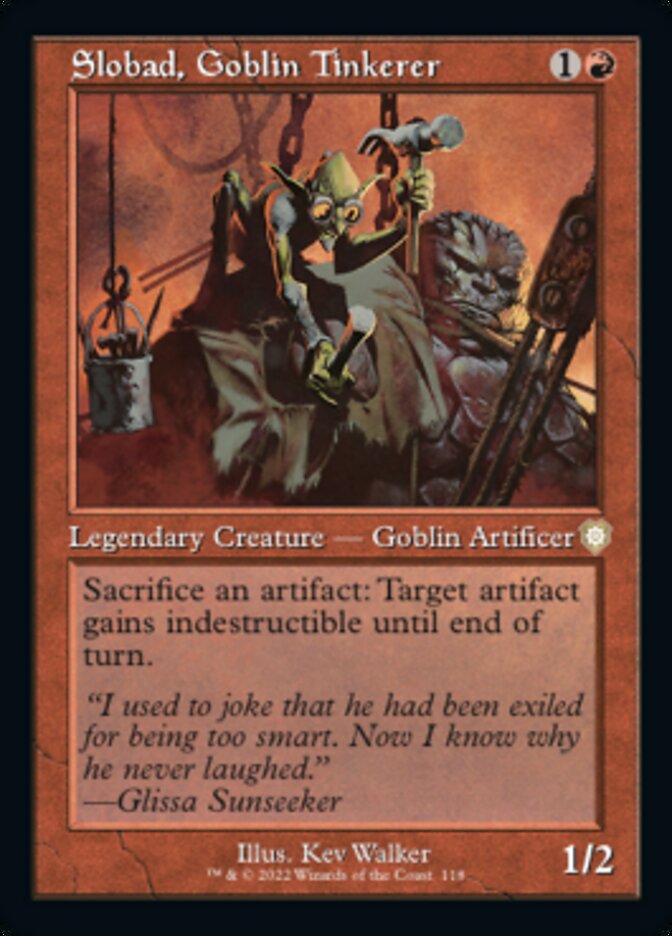 Slobad, Goblin Tinkerer (Retro) [The Brothers' War Commander] | Card Citadel