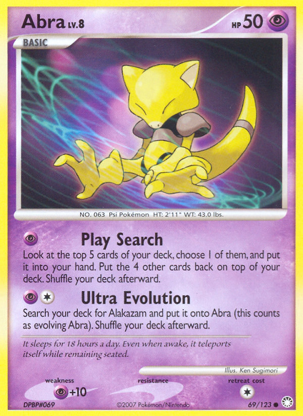 Abra (69/123) [Diamond & Pearl: Mysterious Treasures] | Card Citadel