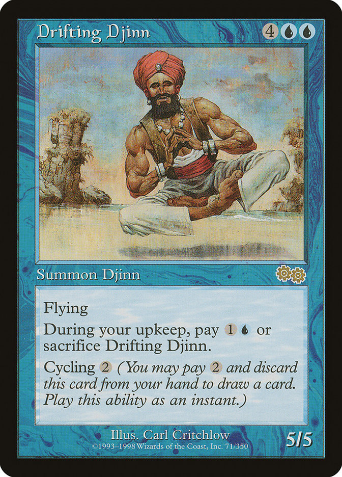 Drifting Djinn [Urza's Saga] | Card Citadel