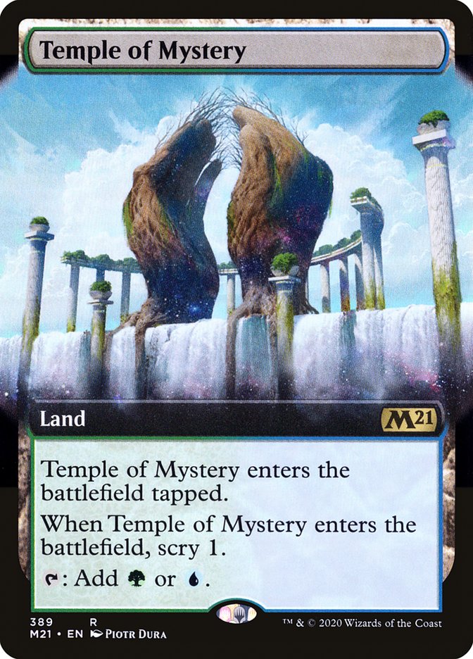 Temple of Mystery (Extended Art) [Core Set 2021] | Card Citadel