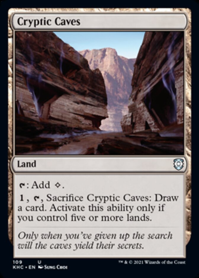 Cryptic Caves [Kaldheim Commander] | Card Citadel